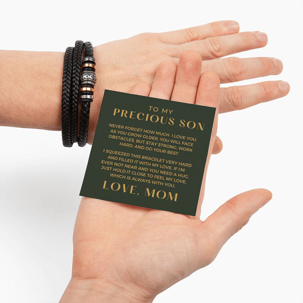 Gift For Son | My Love Leather Bracelet 0598BT14