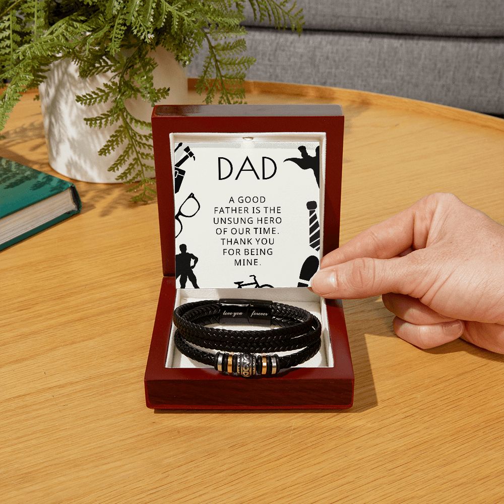 Gift For Dad | My Hero Men's Bracelet 0663BT4