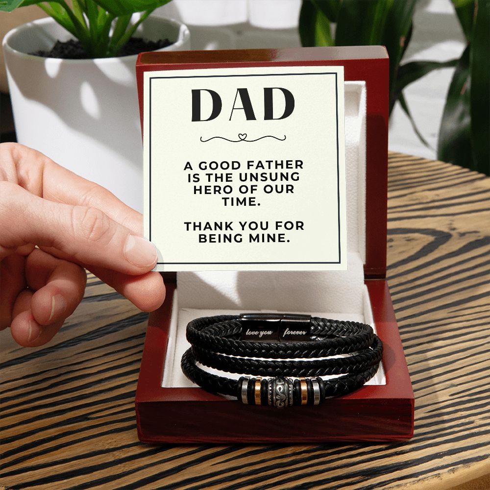 Gift For Dad | My Hero Men's Bracelet 0663BT1