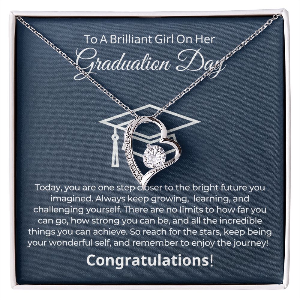 Graduation Gift For Her | One Step Necklace 0844FT2