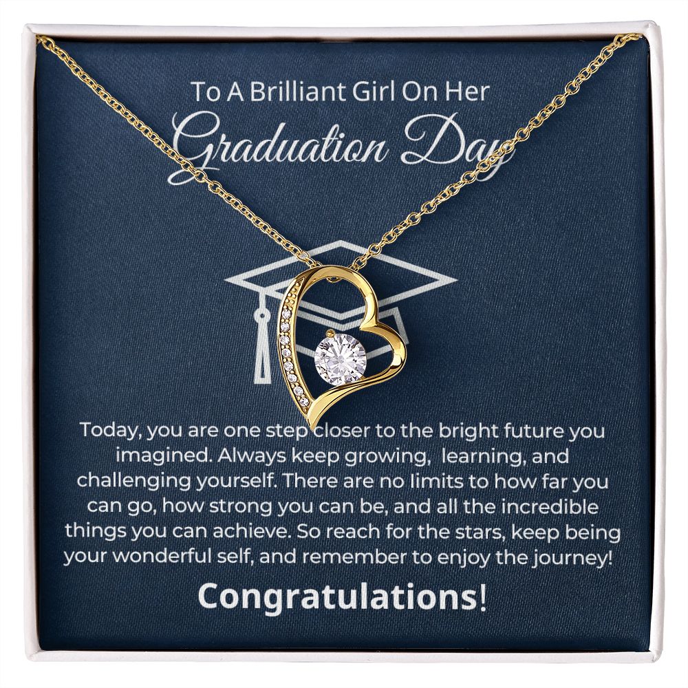 Graduation Gift For Her | One Step Necklace 0844FT2