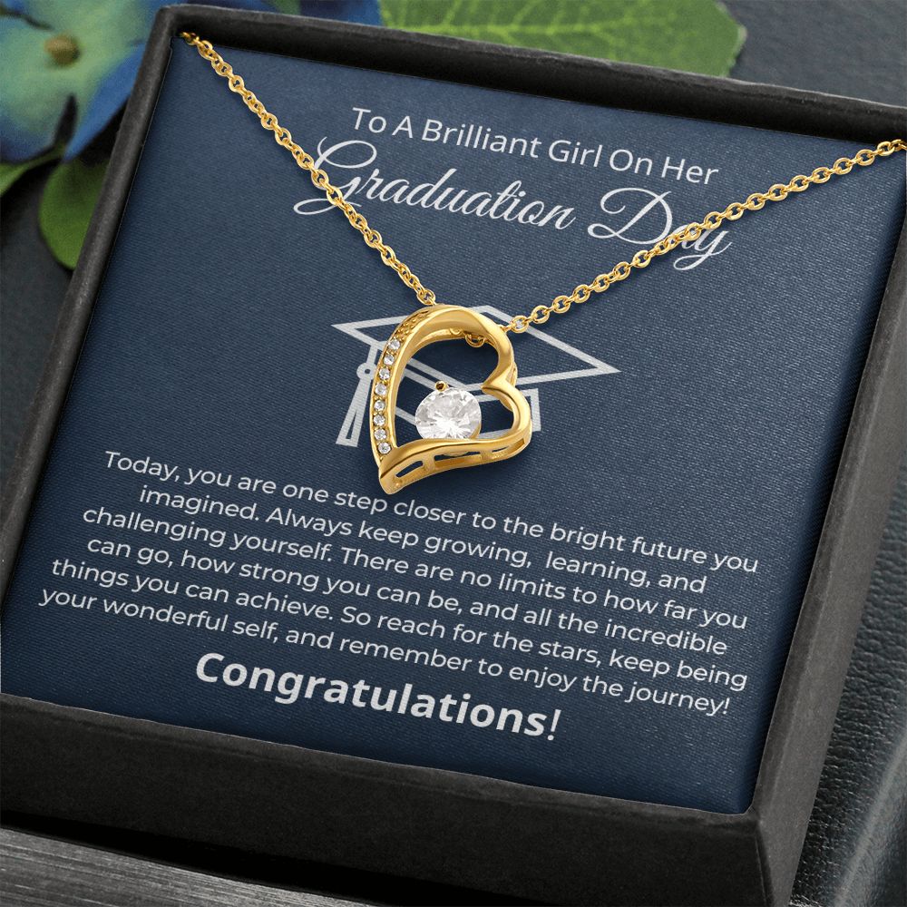 Graduation Gift For Her | One Step Necklace 0844FT2