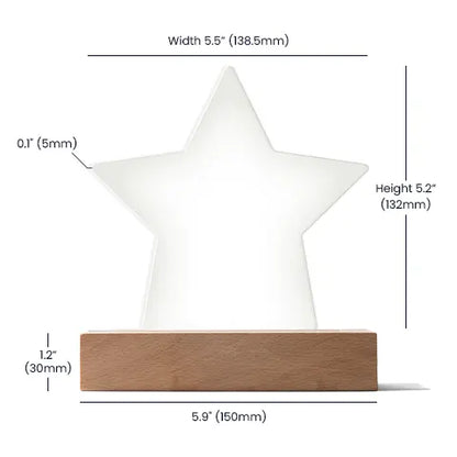 Personalized Gift | Custom Acrylic Star Plaque | Gift for Best Friend