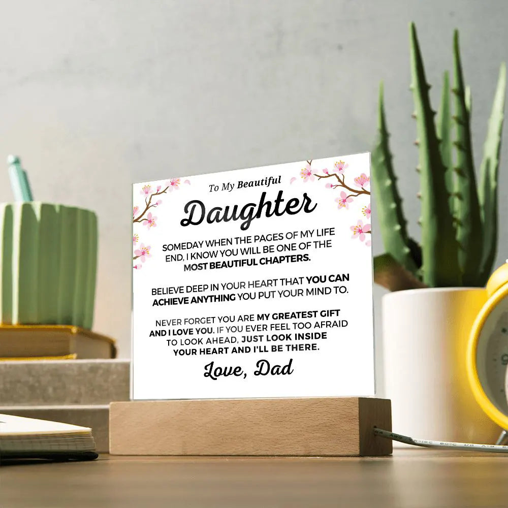 Gift for Daughter | Greatest Gift Acrylic Plaque 703D-ACS