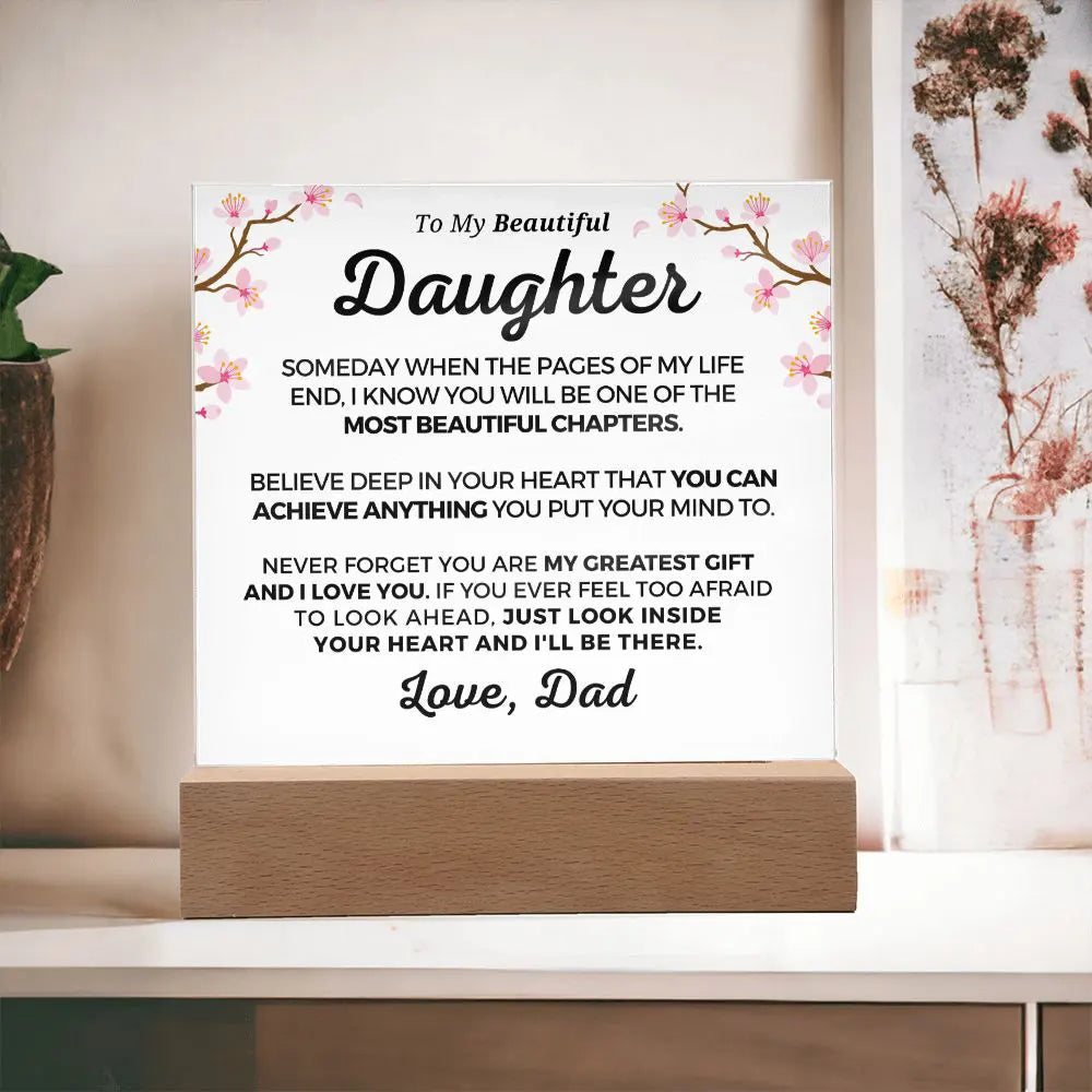 Gift for Daughter | Greatest Gift Acrylic Plaque 703D-ACS