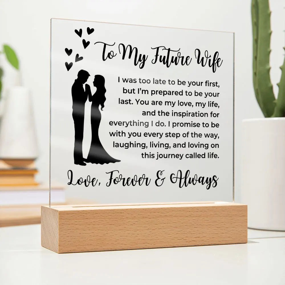 Future Wife Gift | Every Step Acrylic Plaque 0464T1-ACS