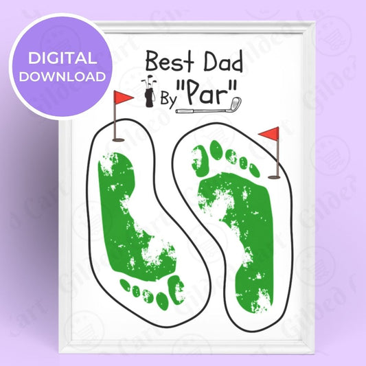 Printable Handprint Art |Father's Day Birthday Digital Download Gift for Dad 041