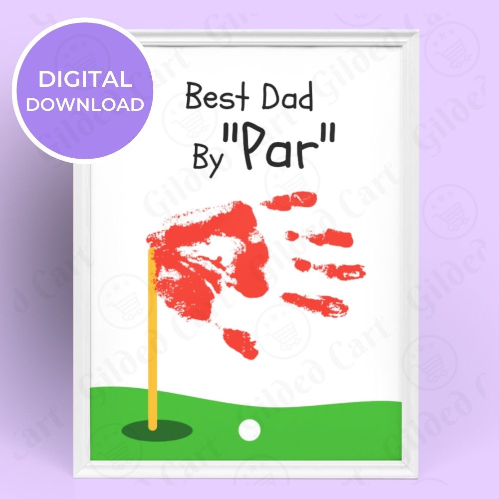 Printable Handprint Art |Father's Day Birthday Digital Download Gift for Dad 040