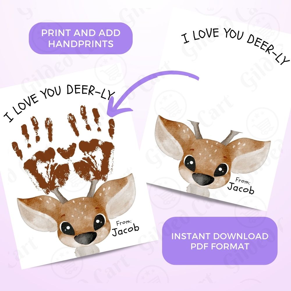 Printable Handprint Art |Father's Day Birthday Digital Download Gift for Dad Grandpa Pop Pop Uncle 039