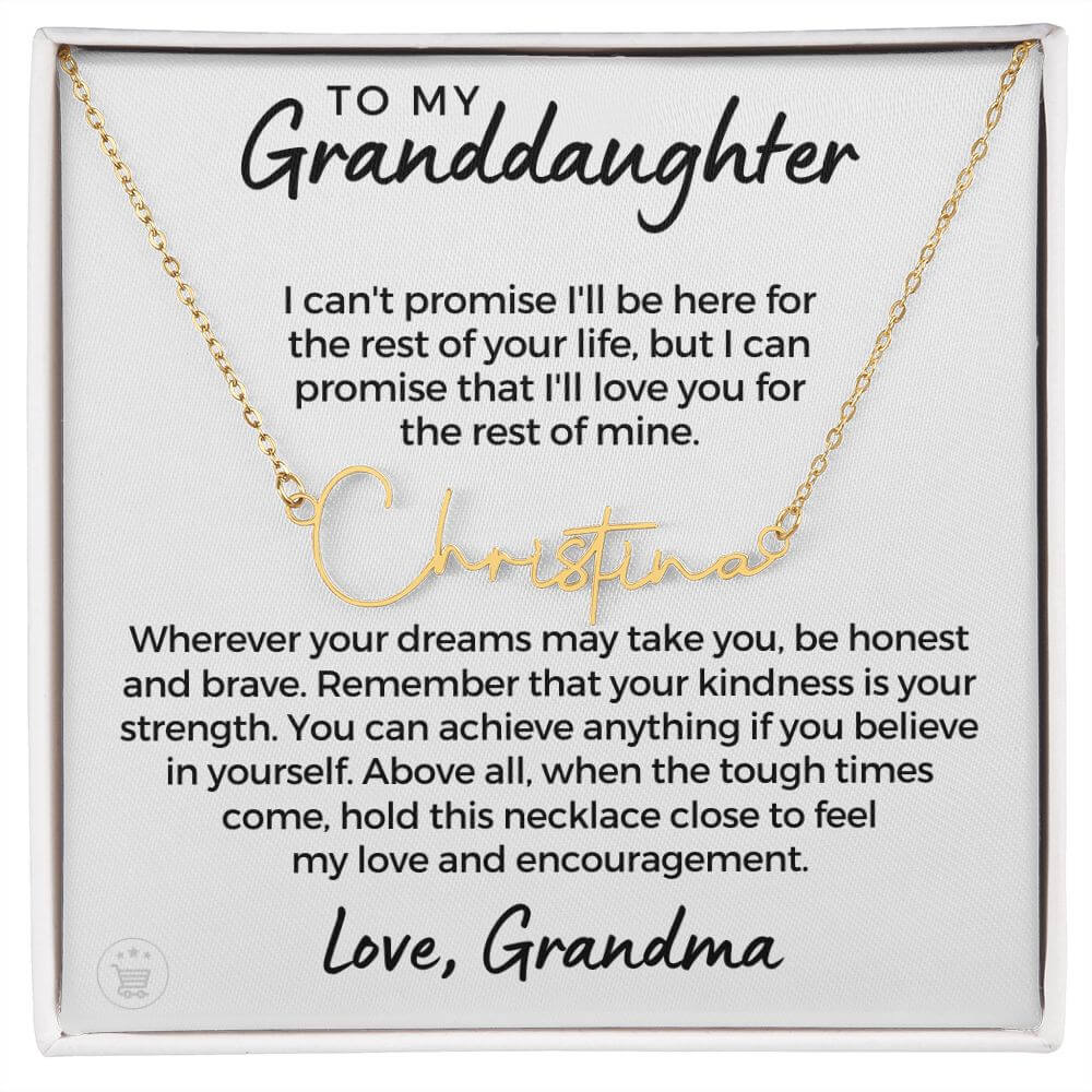 granddaughter grandmother necklace