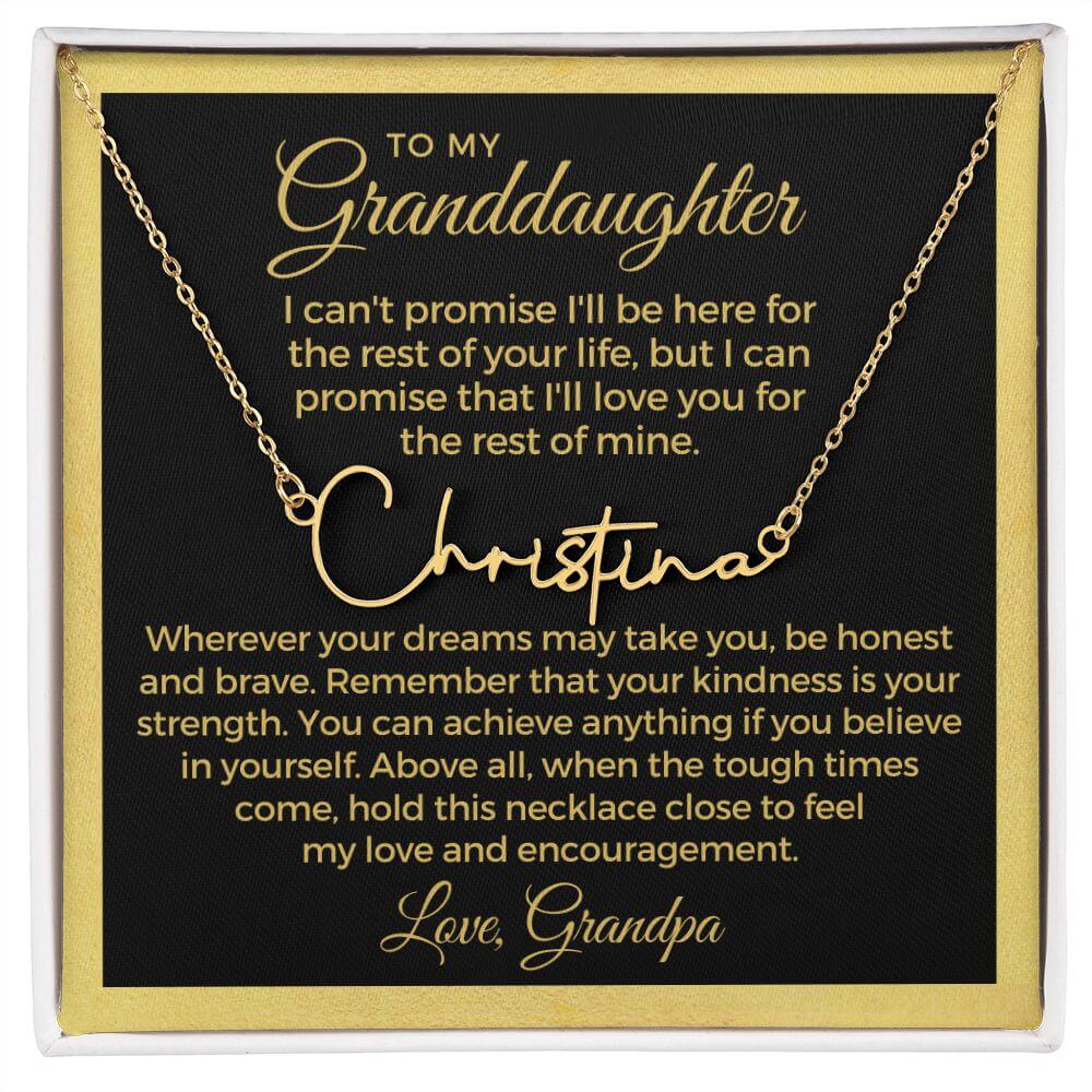 granddaughter grandmother necklace