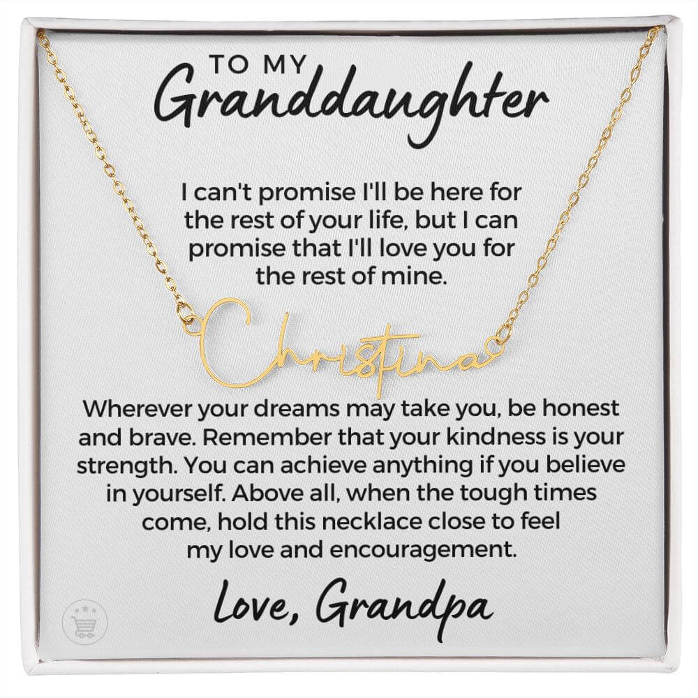 granddaughter grandmother necklace