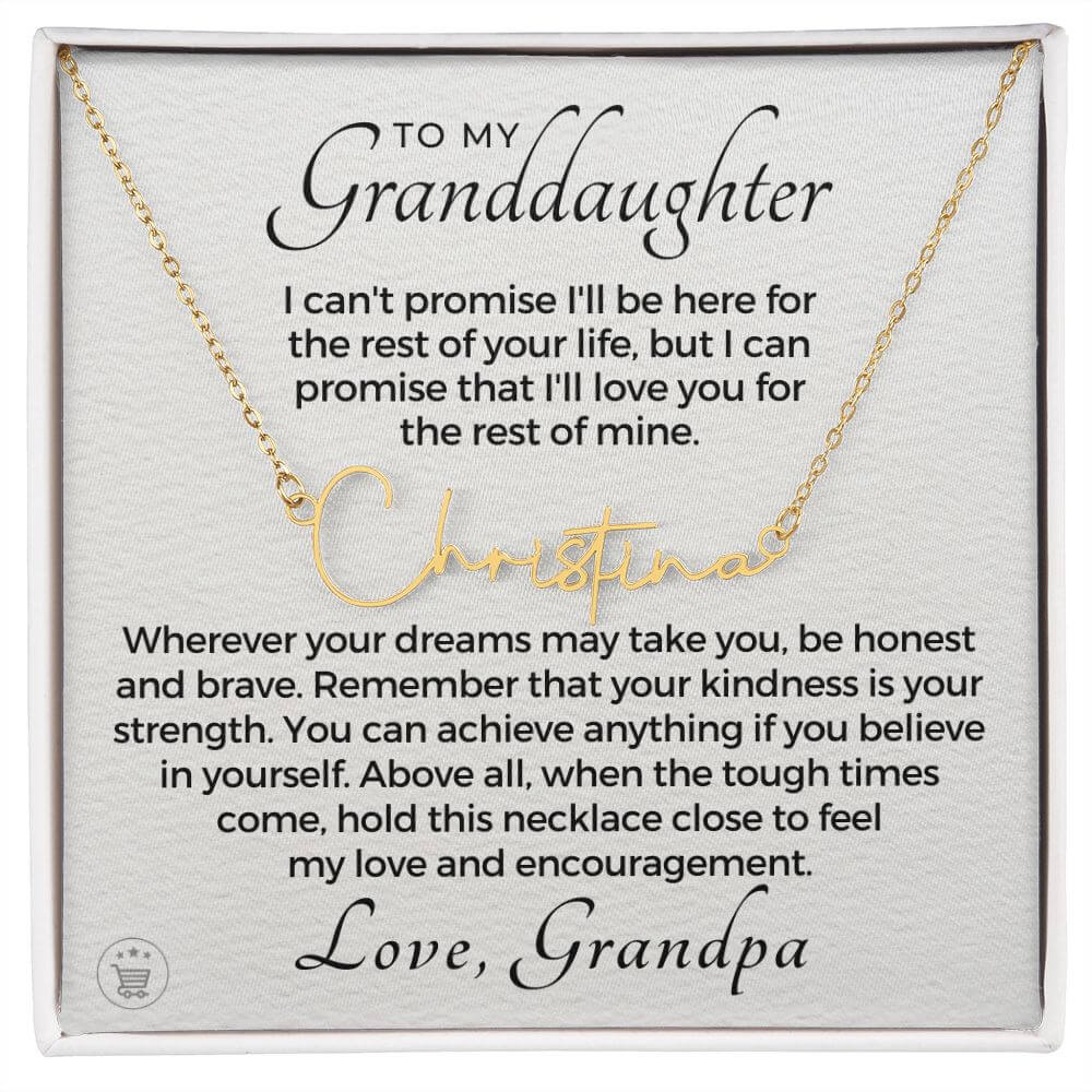 granddaughter grandmother necklace