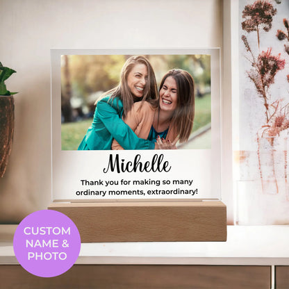 Personalized Gift | Custom Name and Photo Upload Acrylic Plaque SA-02