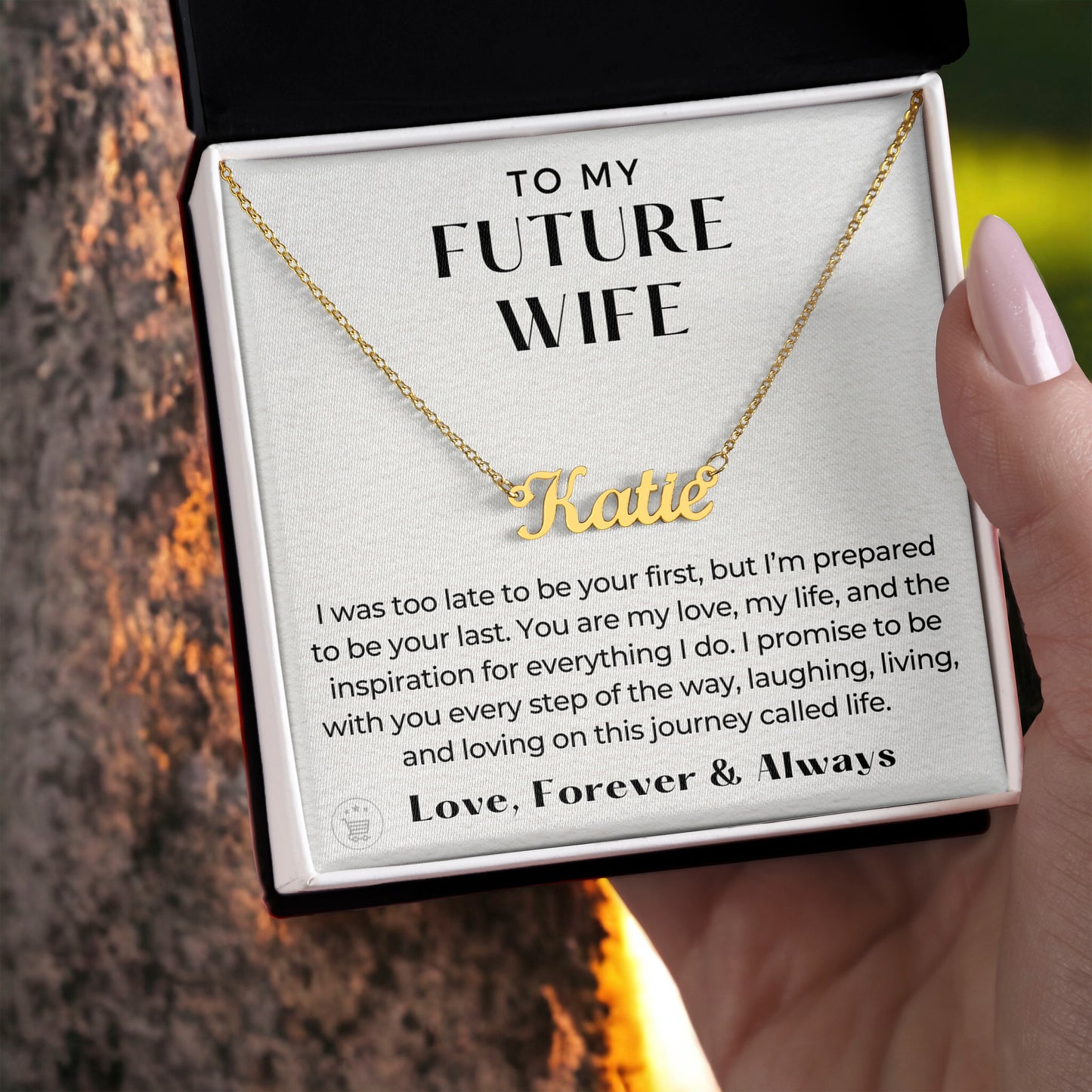 Personalized Future Wife Gift | Every Step Name Necklace 0464NNT6