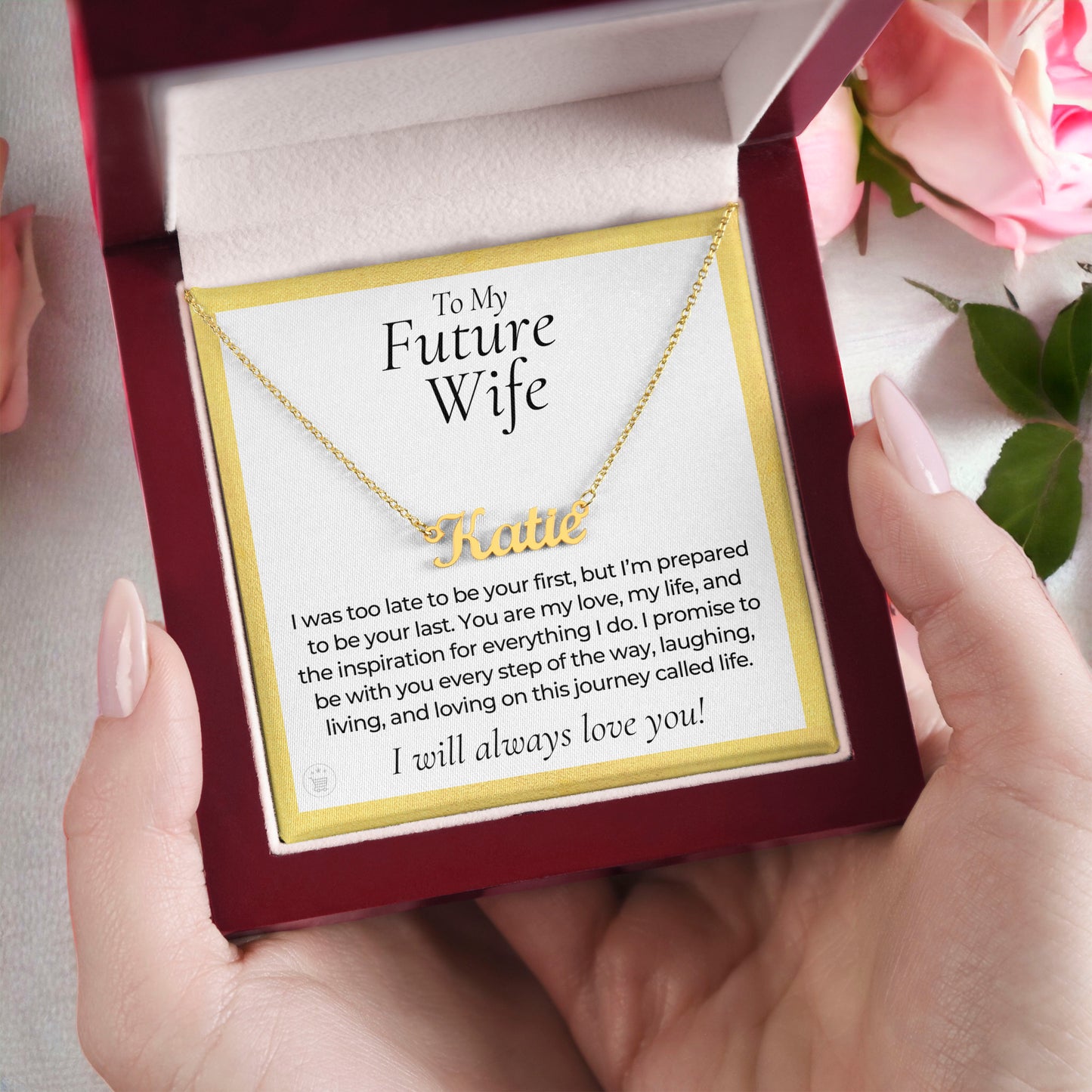 Personalized Future Wife Gift | Every Step Name Necklace 0464NNT7