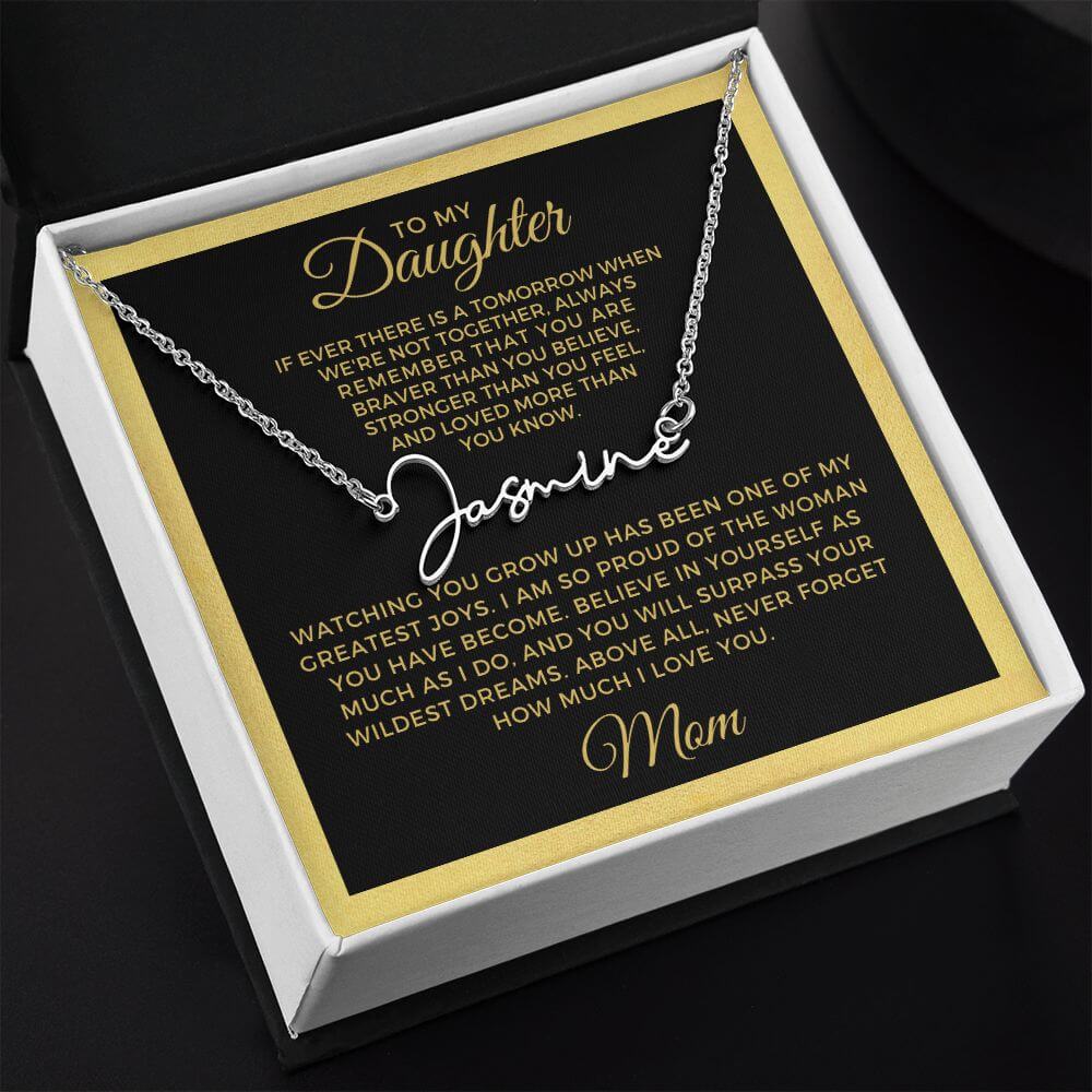 daughter necklace from dad