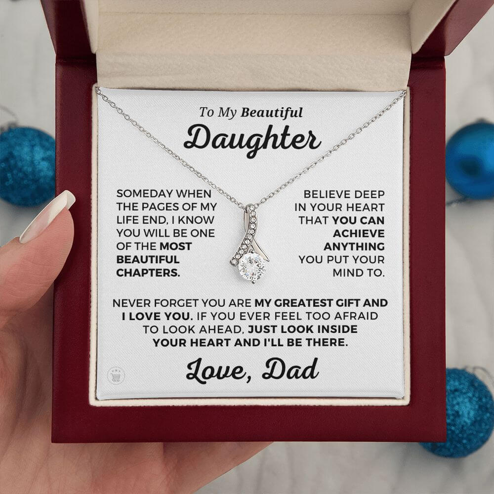 daughter necklace from dad