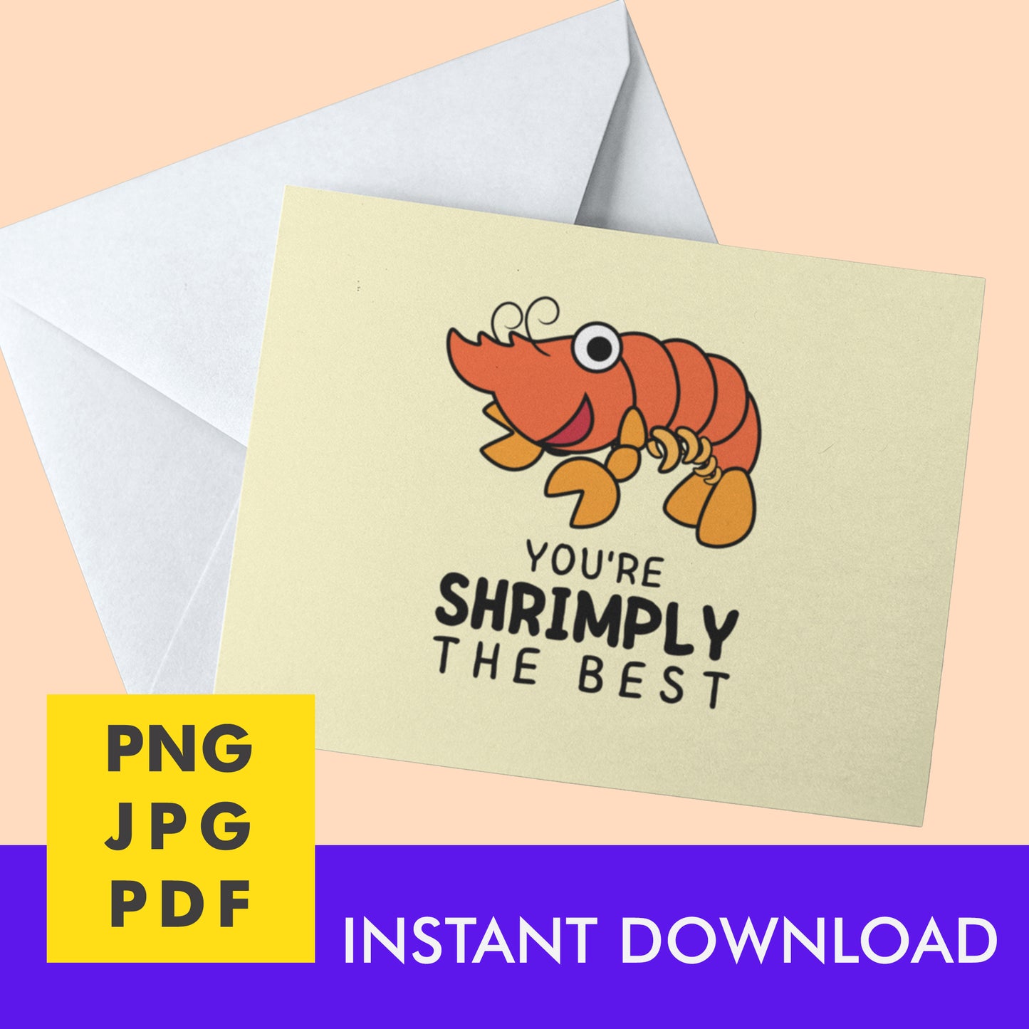 Digital Instant Download - Shrimply The Best M01-1