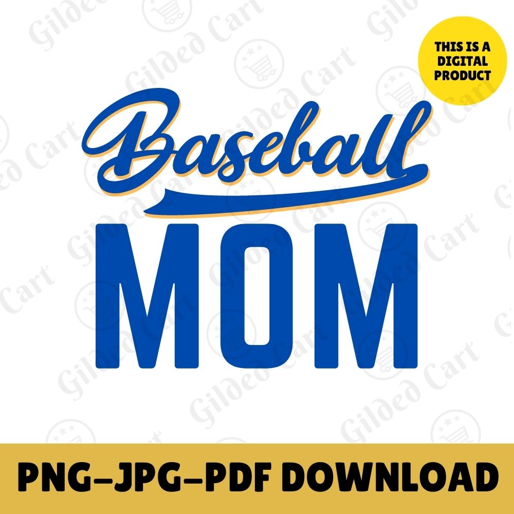 Digital Instant Download - Baseball Mom M06-1