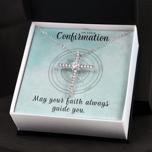 Confirmation Gift For Girl | Faith Cross Necklace 0808CN