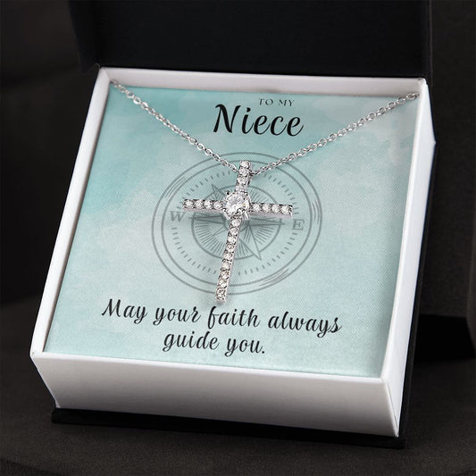 Christian Gift For Her | Faith Cross Necklace 0813CN