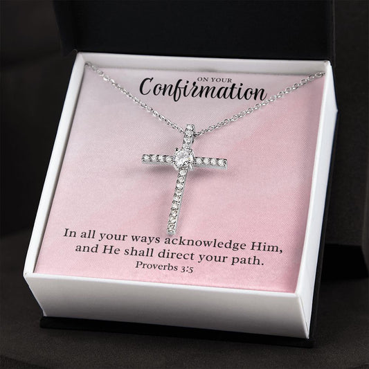 Confirmation Gift For Girl | Your Path Cross Necklace 0814CN