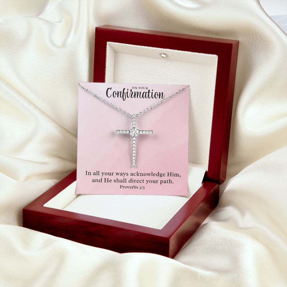Confirmation Gift For Girl | Your Path Cross Necklace 0814CN