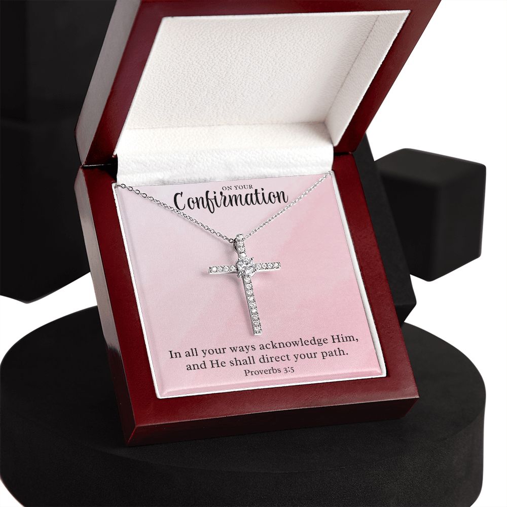 Confirmation Gift For Girl | Your Path Cross Necklace 0814CN