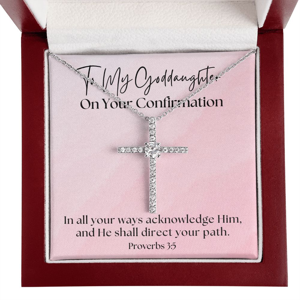 Confirmation Gift For Girl | Your Path Cross Necklace 0818CN