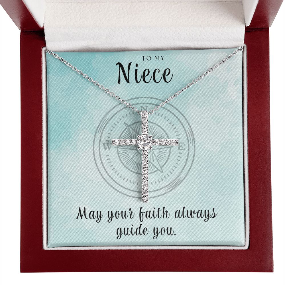 Christian Gift For Her | Faith Cross Necklace 0813CN