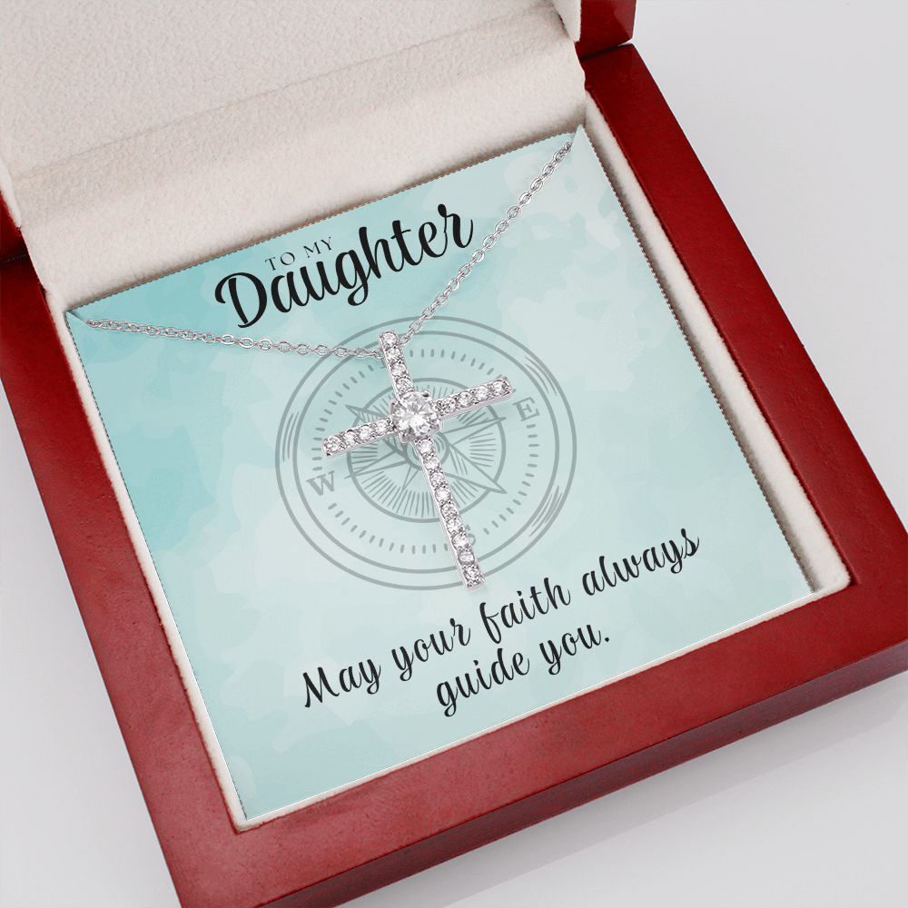 Christian Gift For Her | Faith Cross Necklace 0809CN