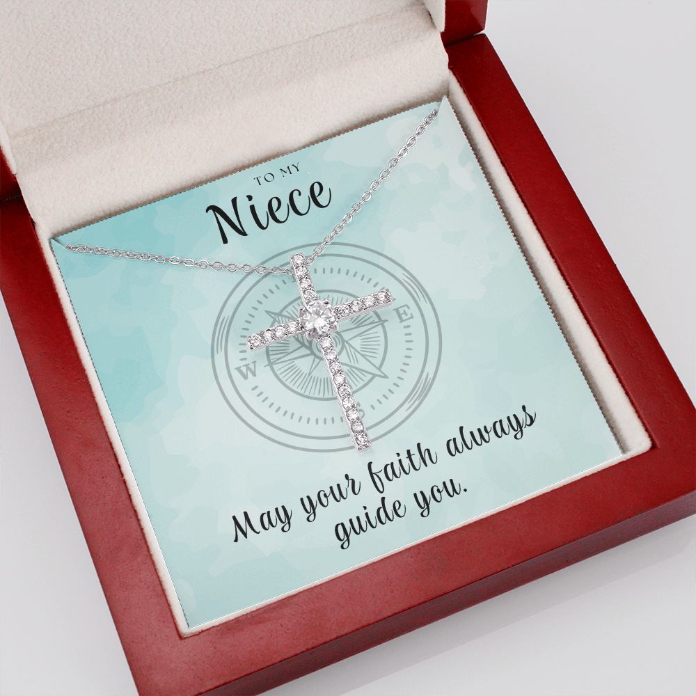 Christian Gift For Her | Faith Cross Necklace 0813CN