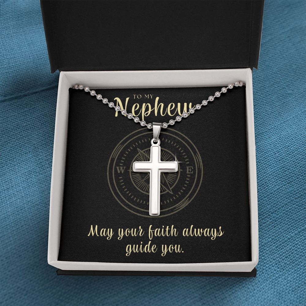 Christian Gift For Him | Faith Cross Necklace 0796CN
