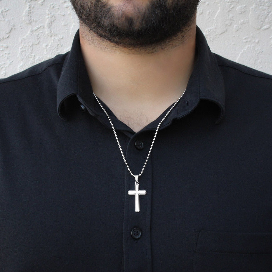 Christian Gift For Him | Faith Cross Necklace 0796CN