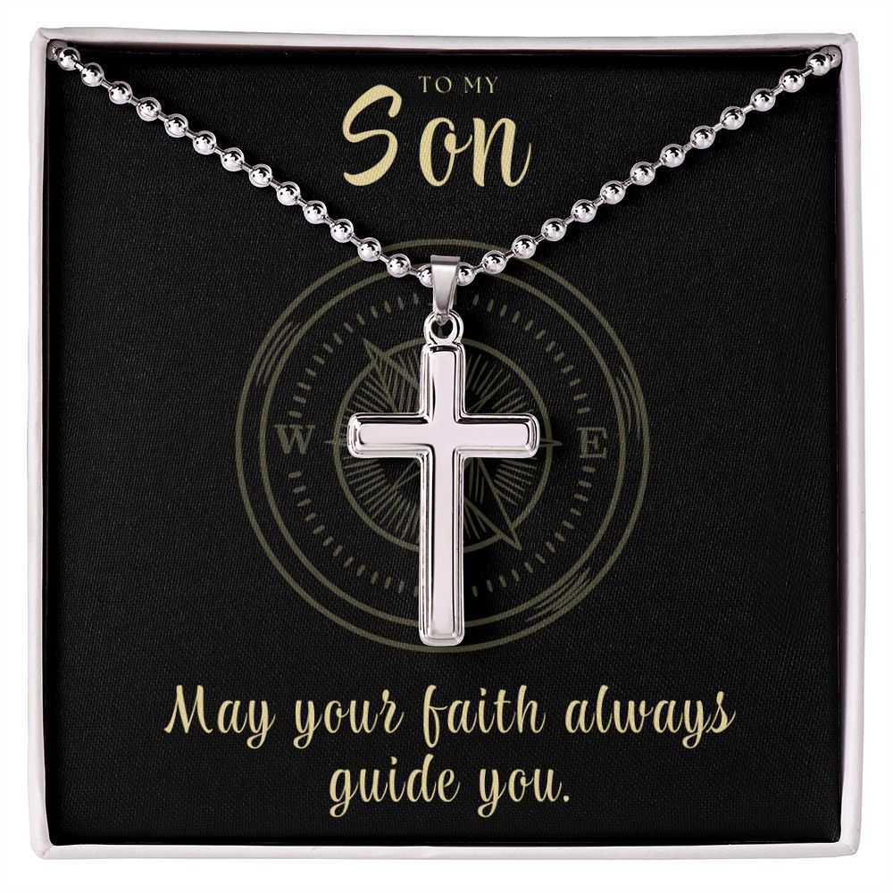 Christian Gift For Him | Faith Cross Necklace 0793CN