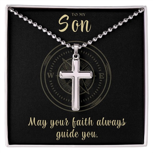 Christian Gift For Him | Faith Cross Necklace 0793CN
