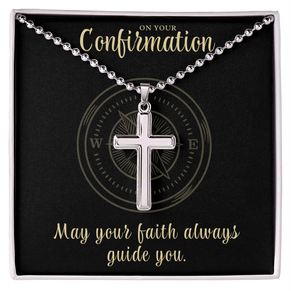 Confirmation Gift For Boy | Faith Cross Necklace 0791CN