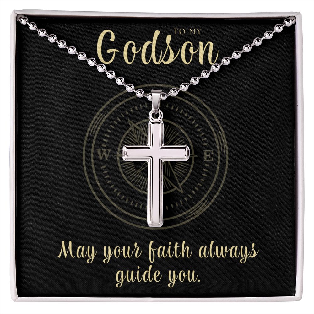 Christian Gift For Him | Faith Cross Necklace 0792CN