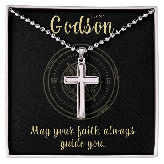 Christian Gift For Him | Faith Cross Necklace 0792CN