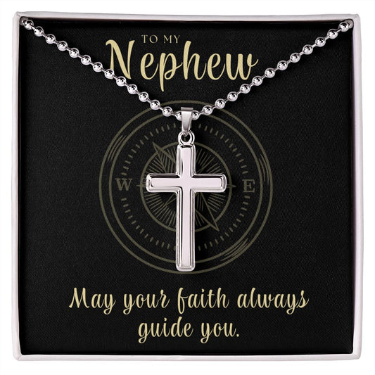 Christian Gift For Him | Faith Cross Necklace 0796CN