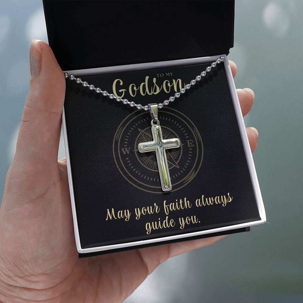 Christian Gift For Him | Faith Cross Necklace 0792CN