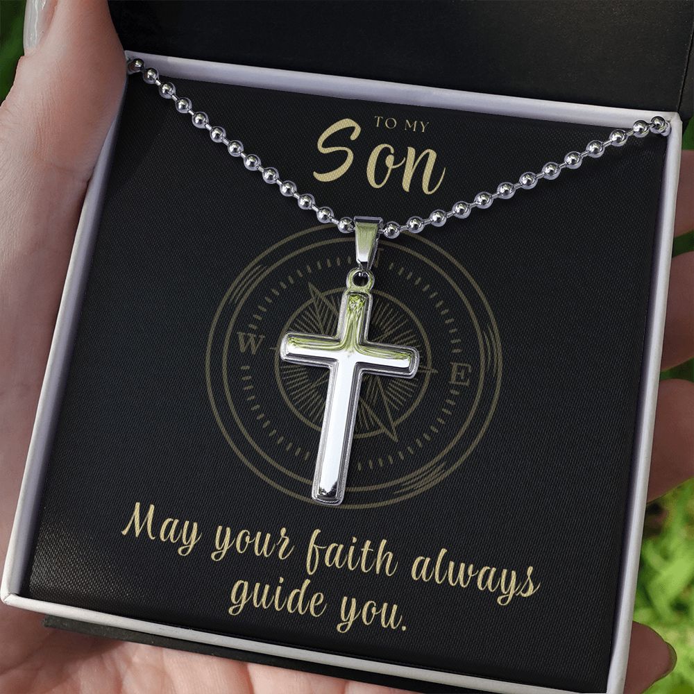 Christian Gift For Him | Faith Cross Necklace 0793CN