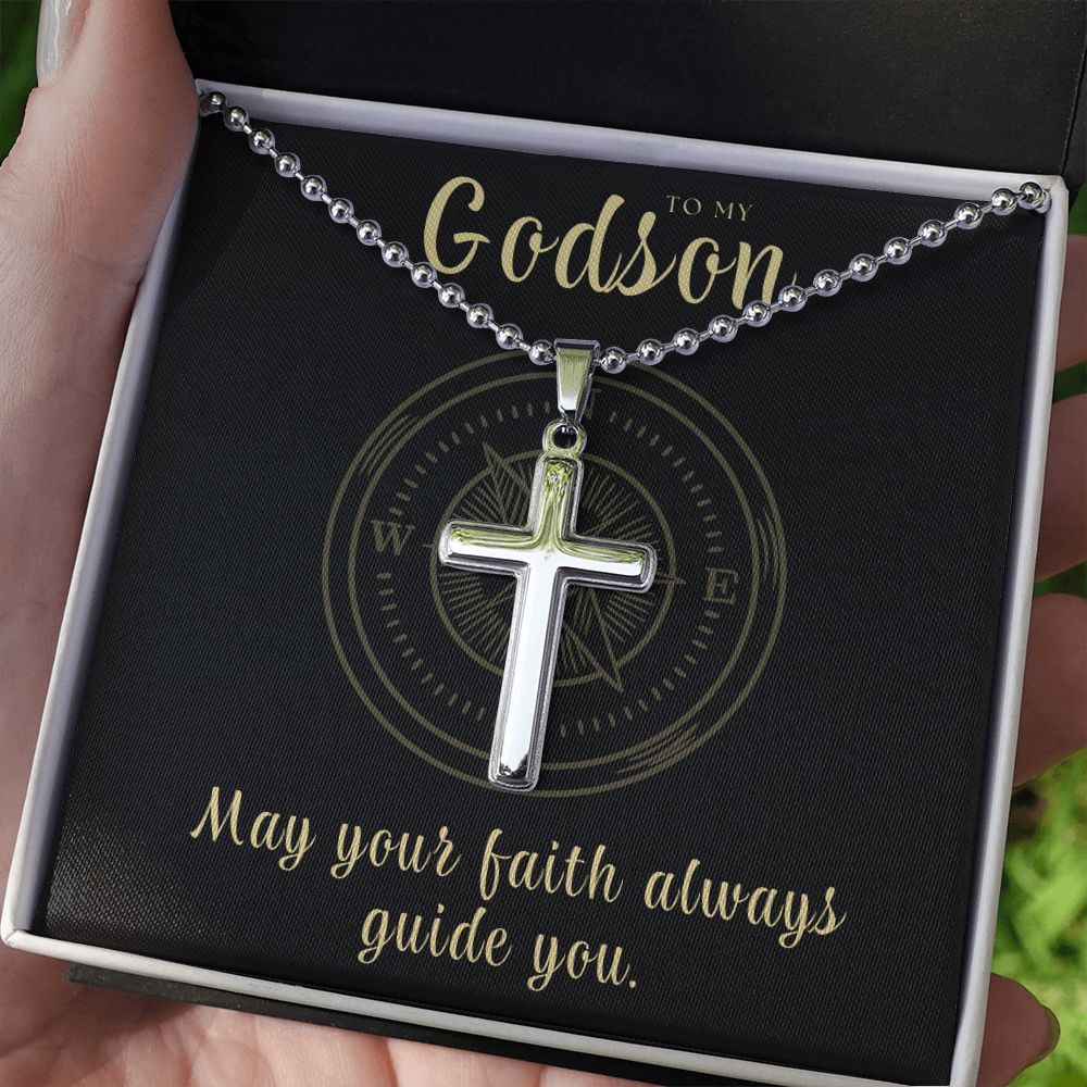 Christian Gift For Him | Faith Cross Necklace 0792CN