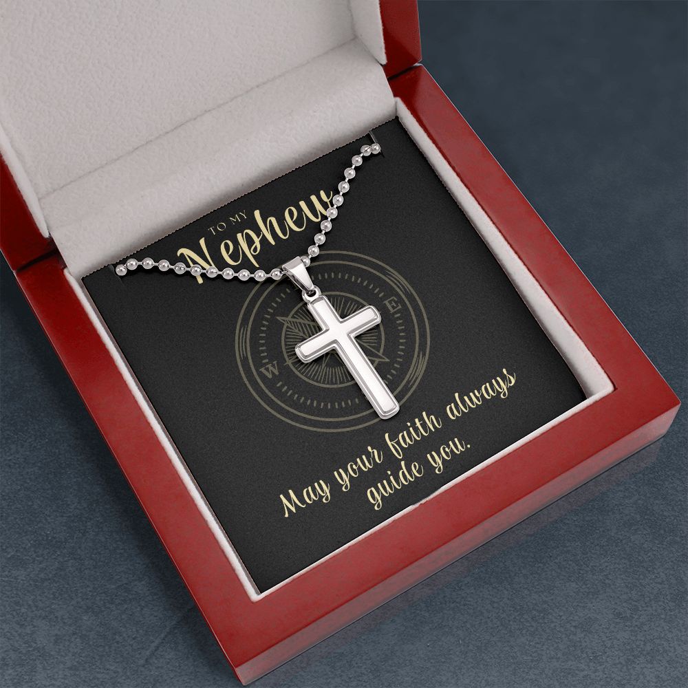 Christian Gift For Him | Faith Cross Necklace 0796CN