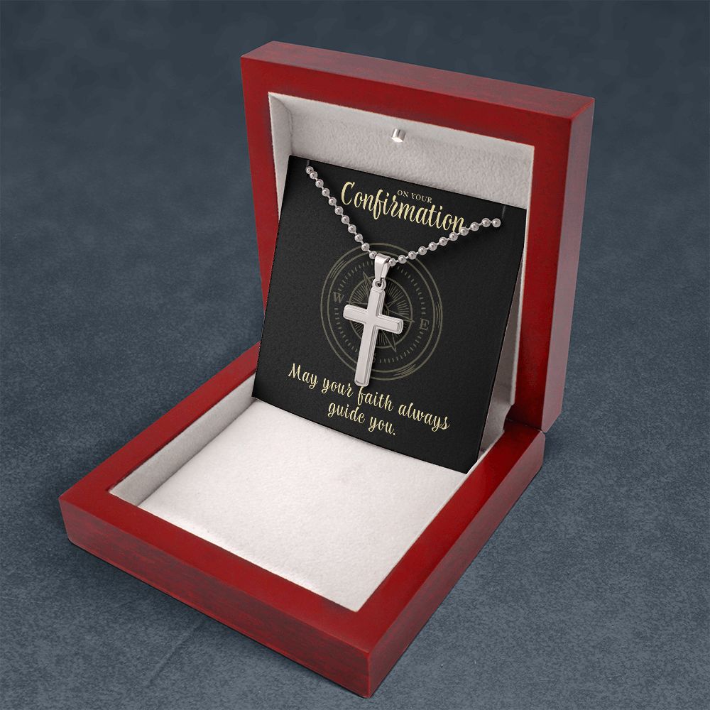 Confirmation Gift For Boy | Faith Cross Necklace 0791CN