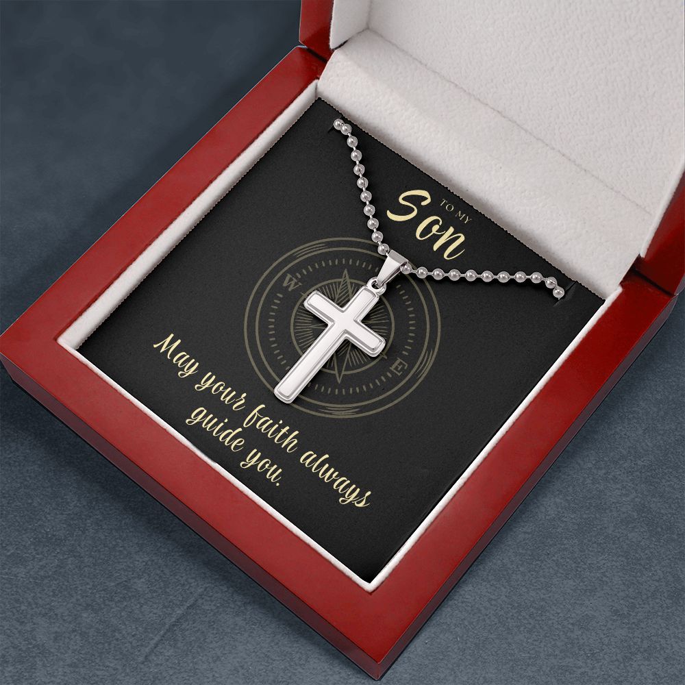 Christian Gift For Him | Faith Cross Necklace 0793CN