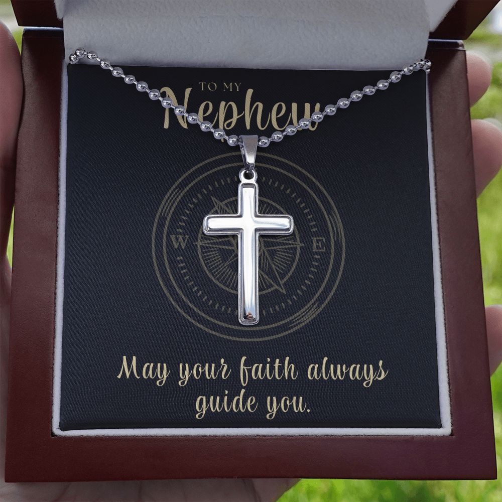 Christian Gift For Him | Faith Cross Necklace 0796CN