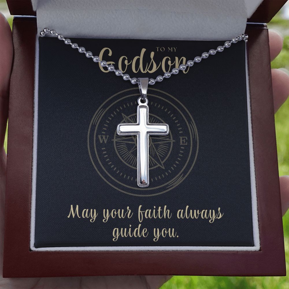 Christian Gift For Him | Faith Cross Necklace 0792CN