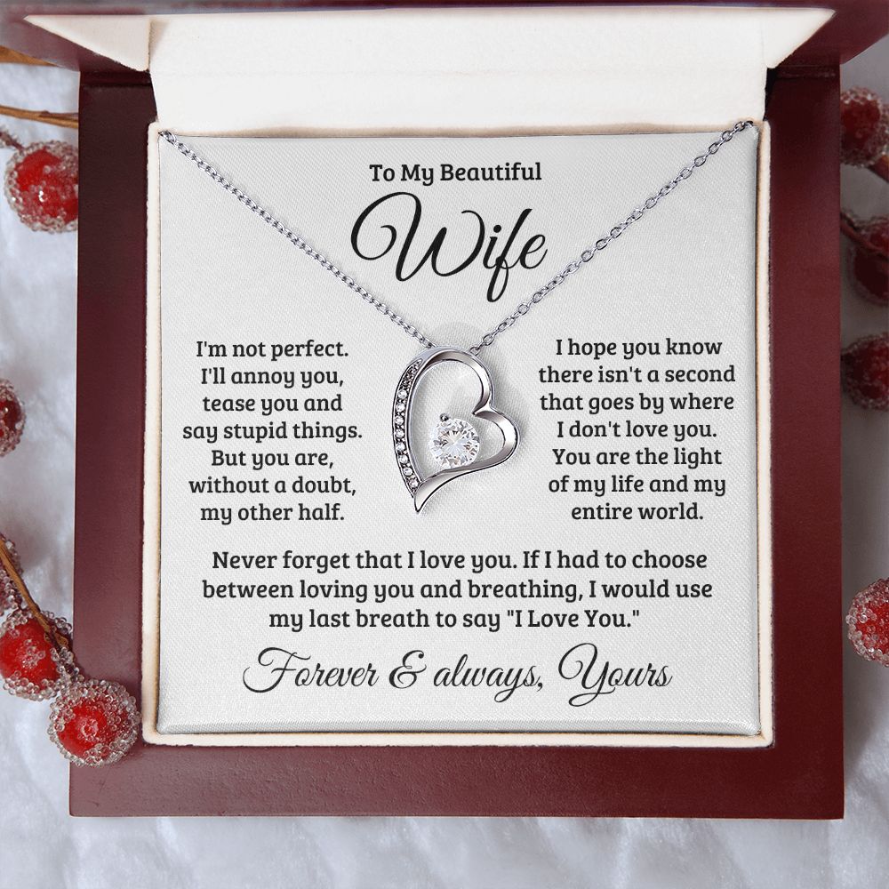 Gift For Wife | Never Forget That I Love You Necklace 0740T1F